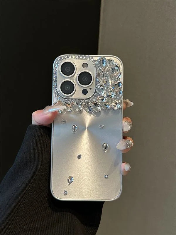 High Quality Luxurious Diamond Phone Case For iPhone 16 15 14 13 12 11 ProMax Plus+ Cover For iPhone 16Pro Glitter Diamond Cover