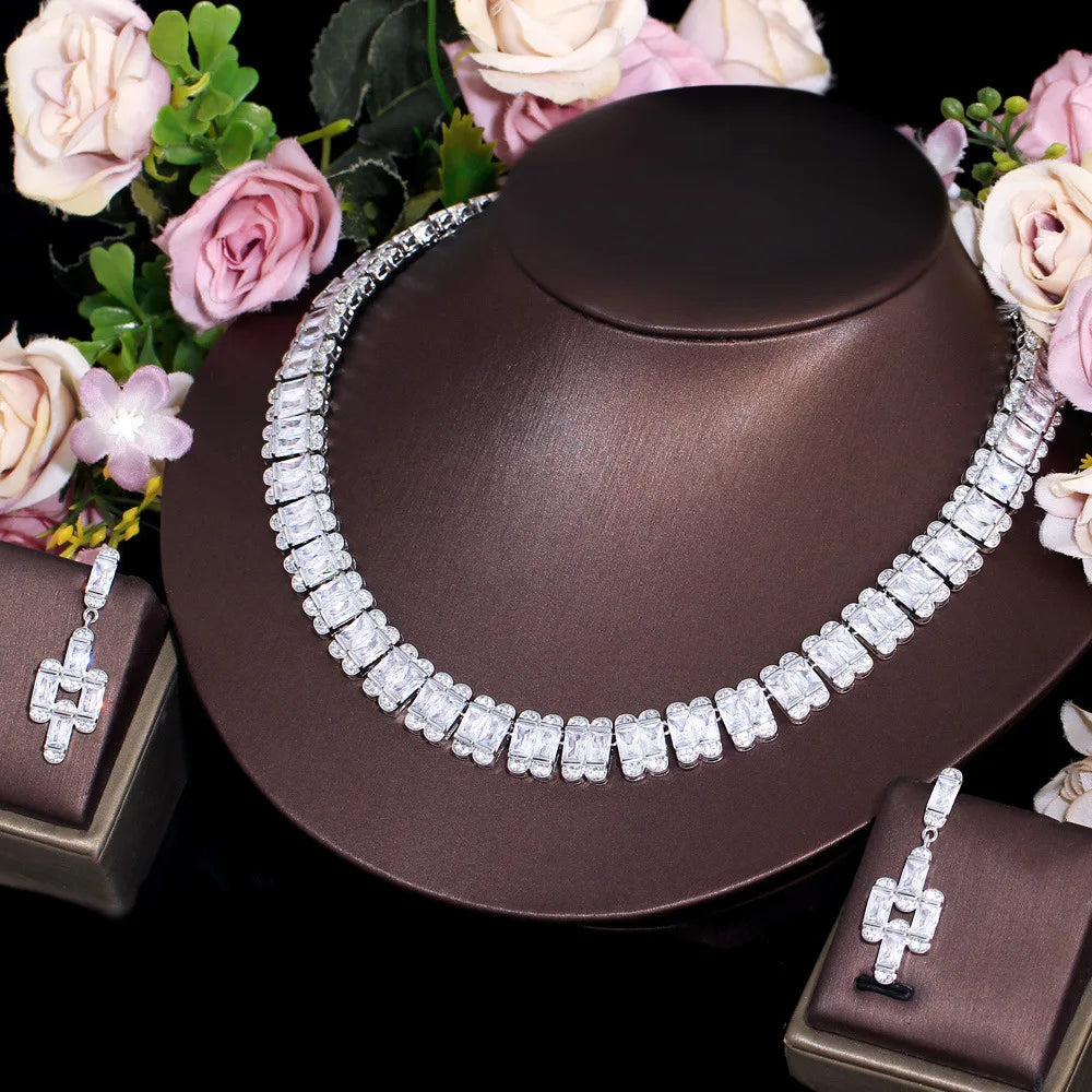 Luxury Pieces High Quality Zirconia Fashion Zirconia  Set Jewelry Zirconia