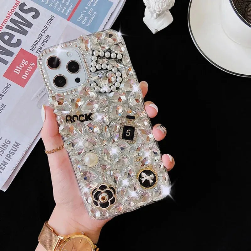 Shiny Diamond Mobile Phone Covers for Women, Cell Phone Case, for Huawei P50Pro, P40, Mate30, Honor 9X, 50, 60Pro, Cover, New