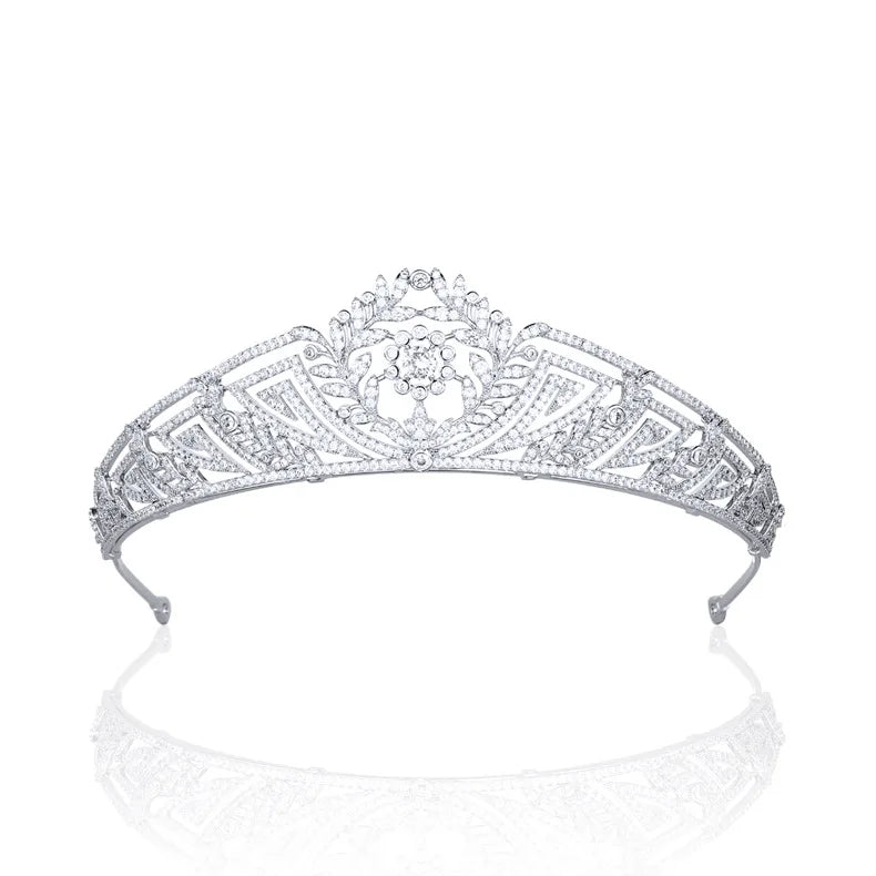 Luxury  Zirconia Crown Accessories Princess  Crystal Queens