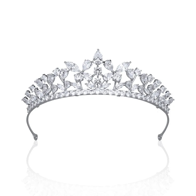 Zirconia Wedding Crown Hair Jewelry Accessories