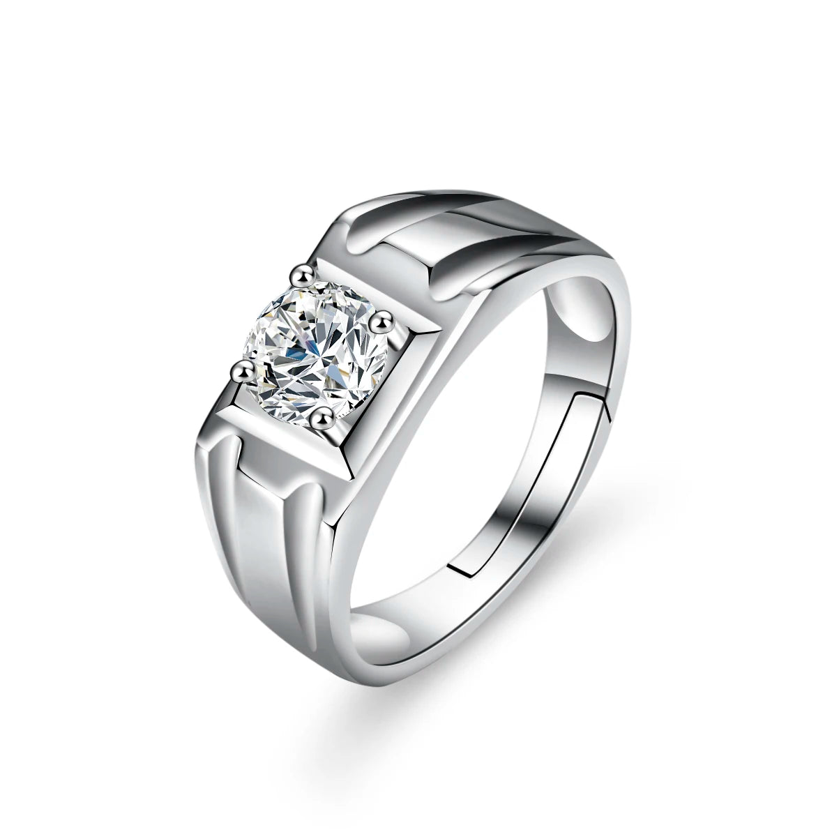 Moissanite ring Diamond romantic