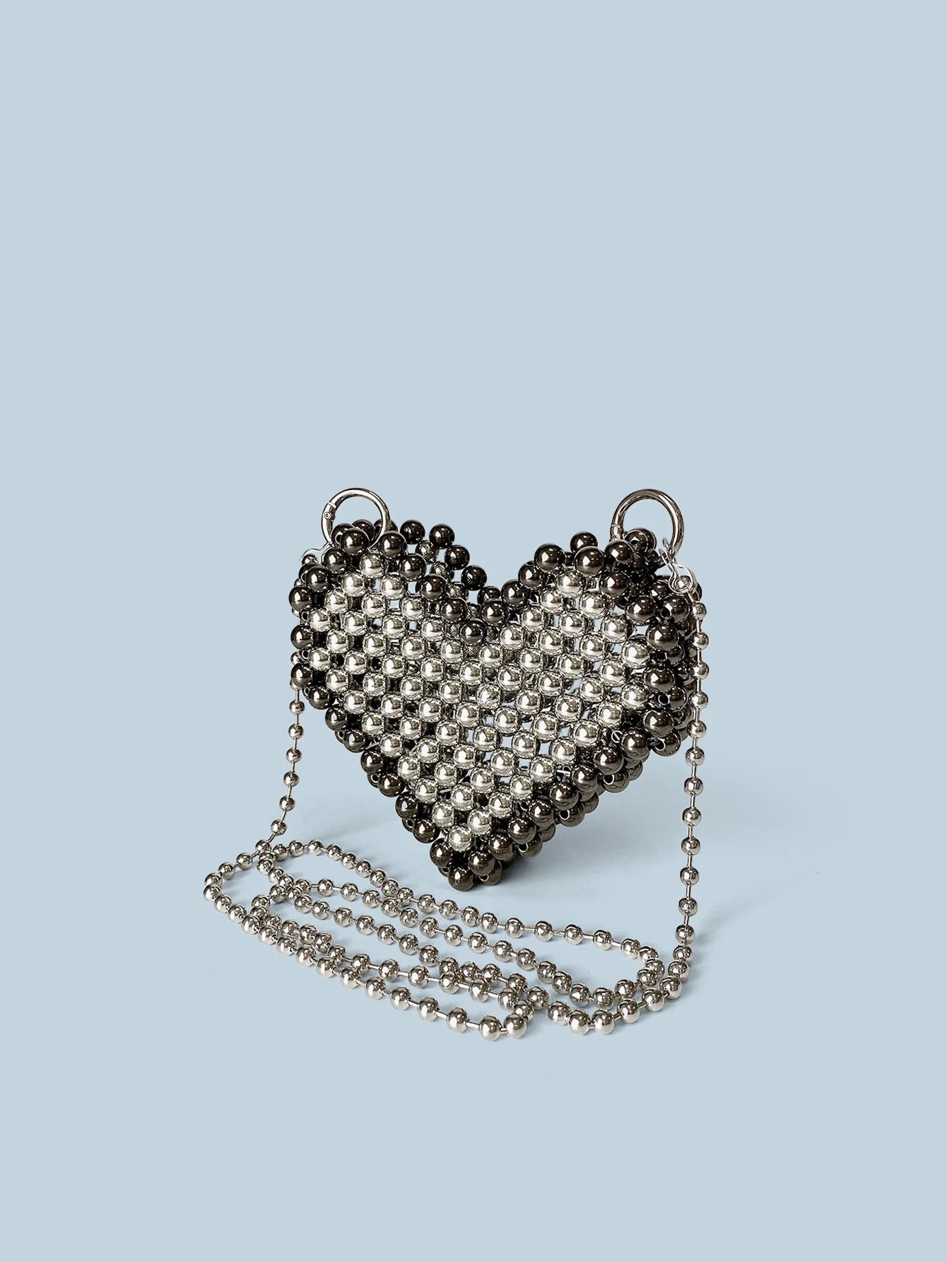 New beaded bag woven accessories small bag crossbody versatile sweet and cool style spicy girl bag mini love mouth red