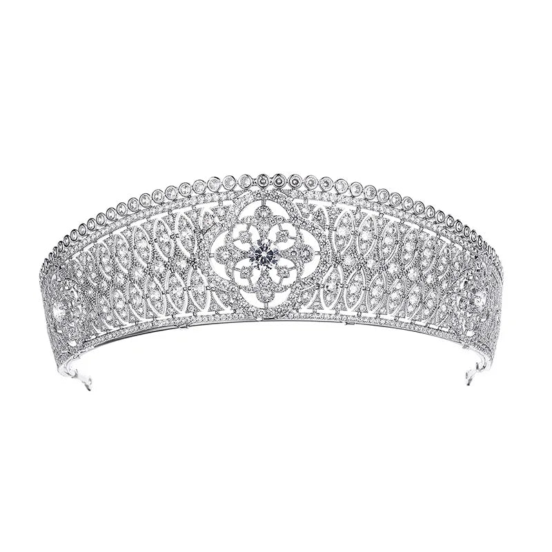 Luxury  Zirconia Crown Accessories Princess  Crystal Queens