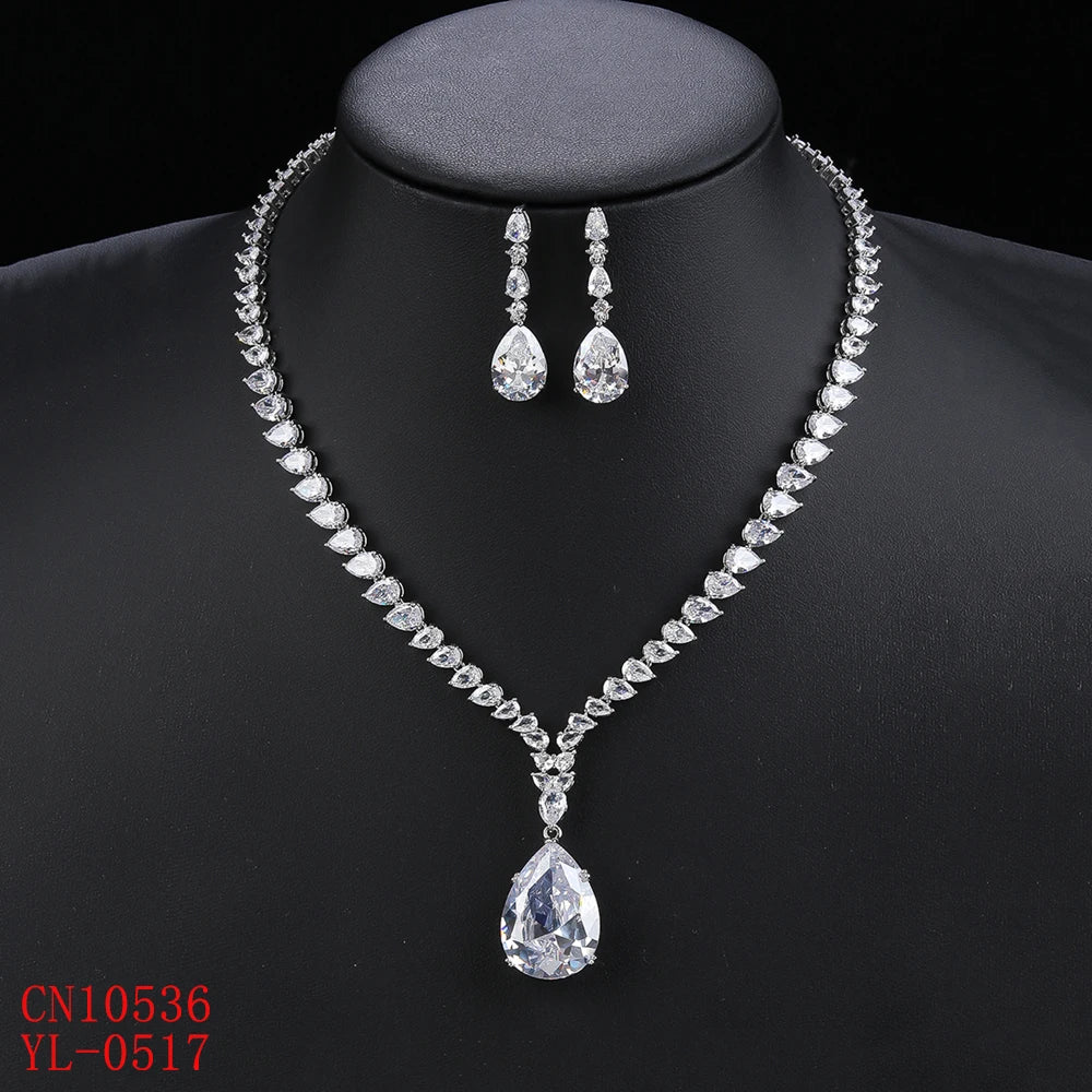 Luxury Pieces High Quality Zirconia Fashion Zirconia  Set Jewelry Zirconia