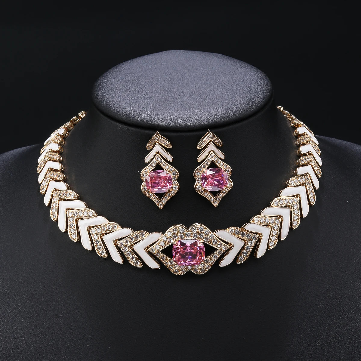 Fashion Pink, Red Zirconia Sets  Accessories