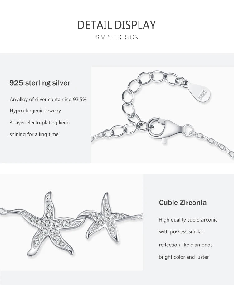 Real 925 Sterling Silver Bracelets Luxury  Jewelry