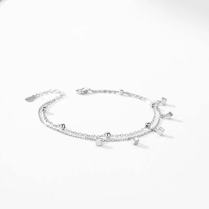 Real 925 Sterling Silver Bracelets Luxury  Jewelry