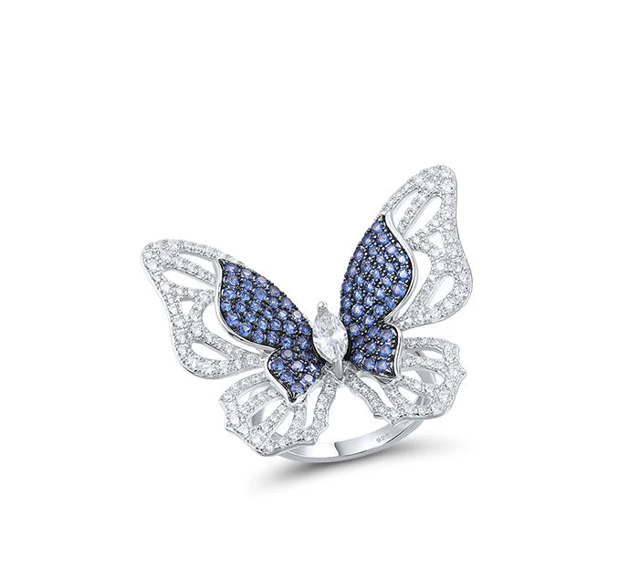 925 Sterling Silver Jewelry Set  Butterfly