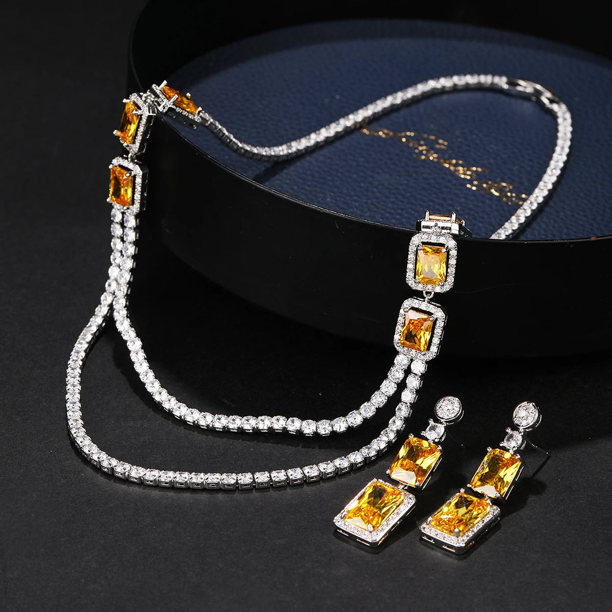 Luxury Pieces High Quality Zirconia Fashion Zirconia  Set Jewelry Zirconia