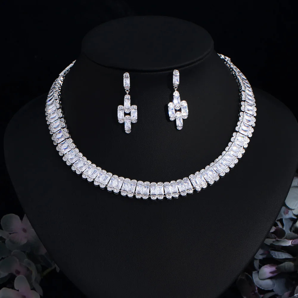 Luxury Pieces High Quality Zirconia Fashion Zirconia  Set Jewelry Zirconia