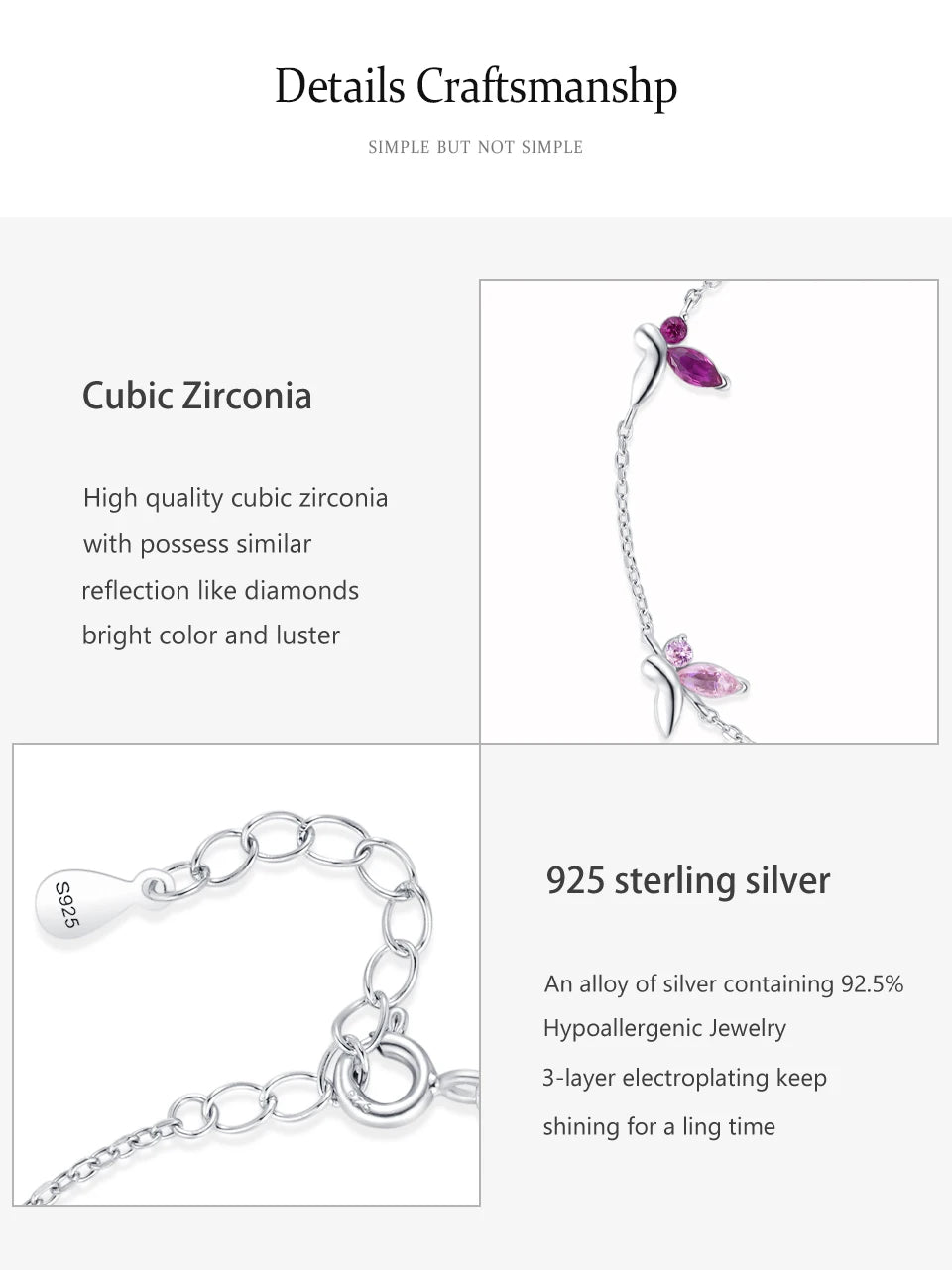 Real 925 Sterling Silver Bracelets Luxury  Jewelry