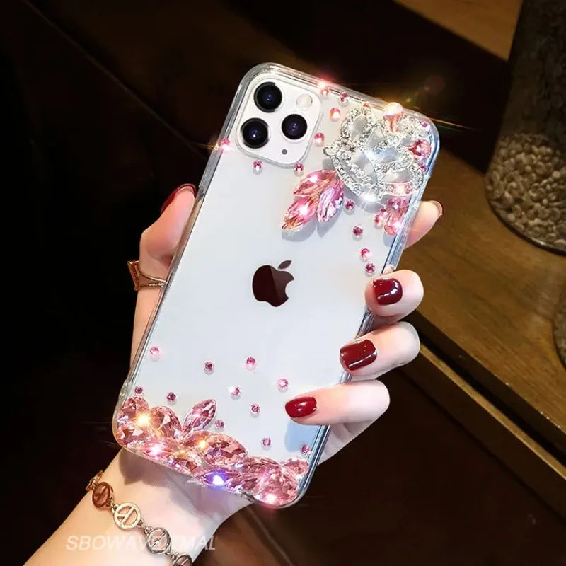 Clear Diamond Cover for Huawei, Case Design, Bling, Glittery, Shiny, Cell Phone, For huawei P50Pro, P40, Honor 9X, 50, 60Pro