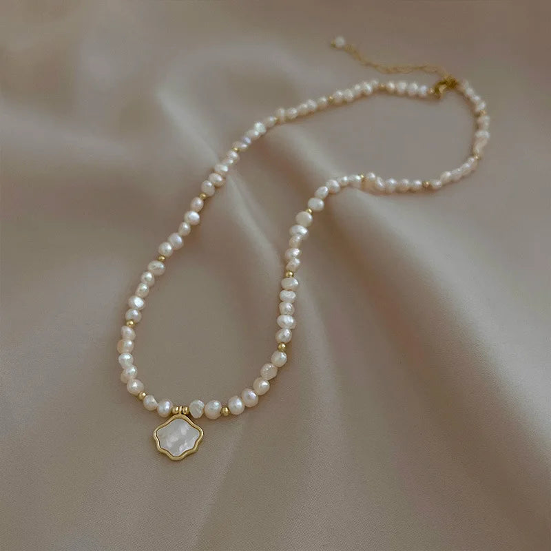 100% Natural Baroque Freshwater Pearl Sweet Cloud Design 14K Gold