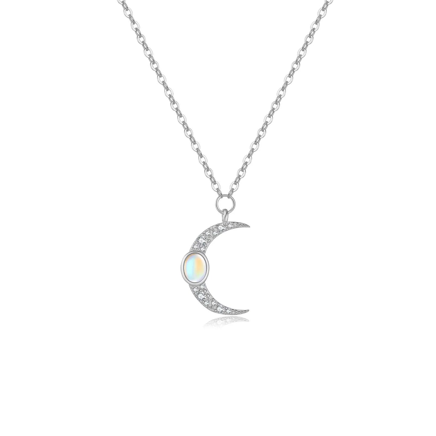 925 Sterling Silver Gold Moon Opals