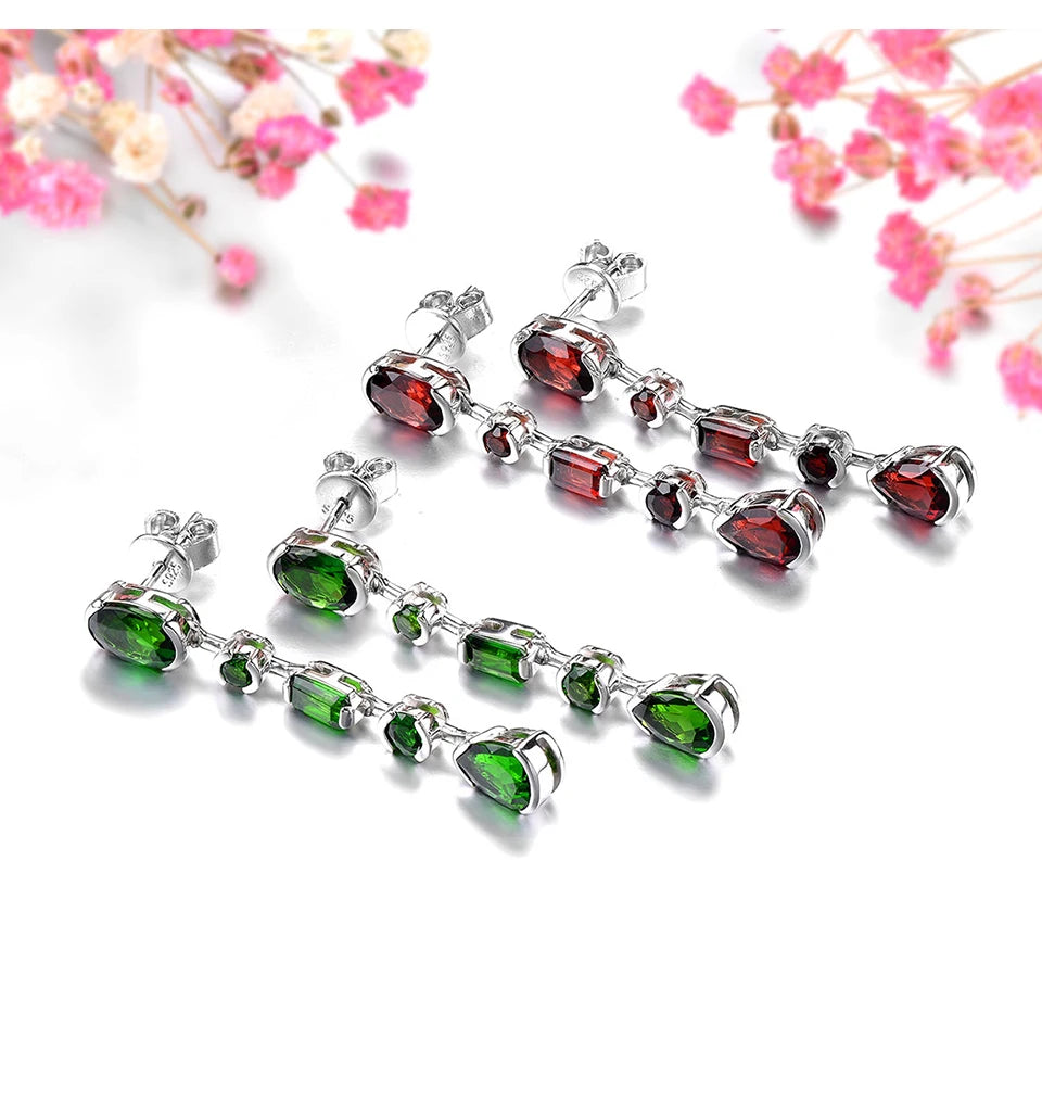 Natural Chrome Diopside Sterling Silver