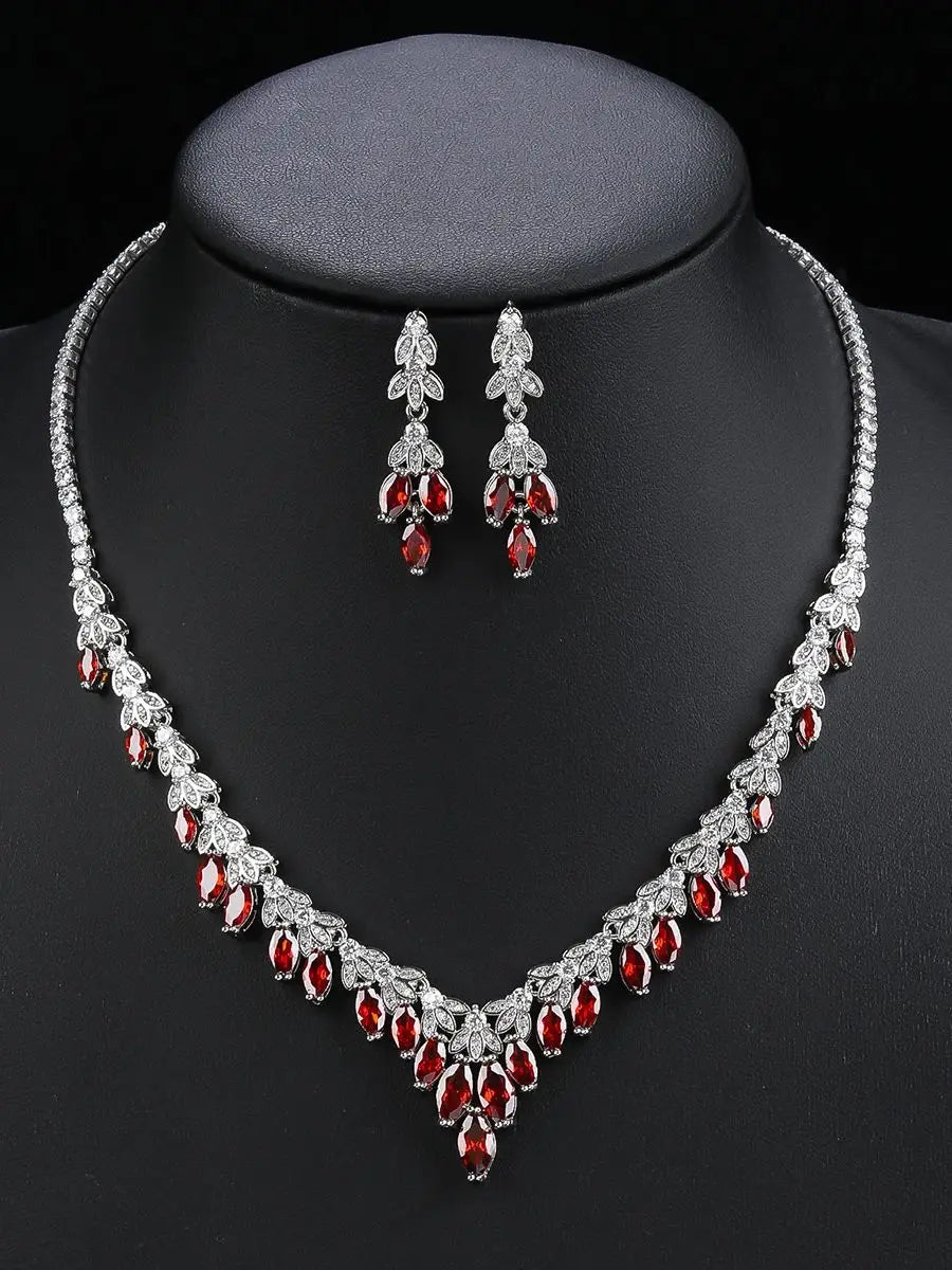 Luxury Pieces High Quality Zirconia Fashion Zirconia  Set Jewelry Zirconia