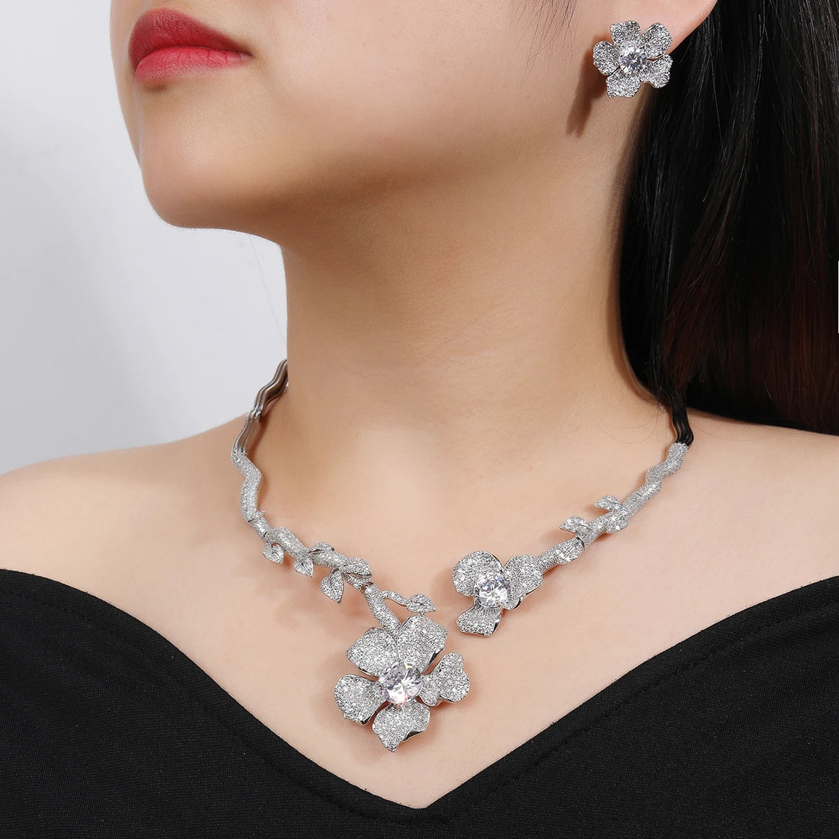 Luxury Pieces High Quality Zirconia Fashion Zirconia  Set Jewelry Zirconia