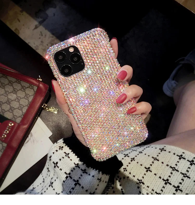 Luxury Glitter Bling Crystal Diamond Phone Case For SamsungS24 S23 S22 S21 S20 S10 Plus Ultra Fe Note 10 20 ZFlip 3 ZFold4 Cover