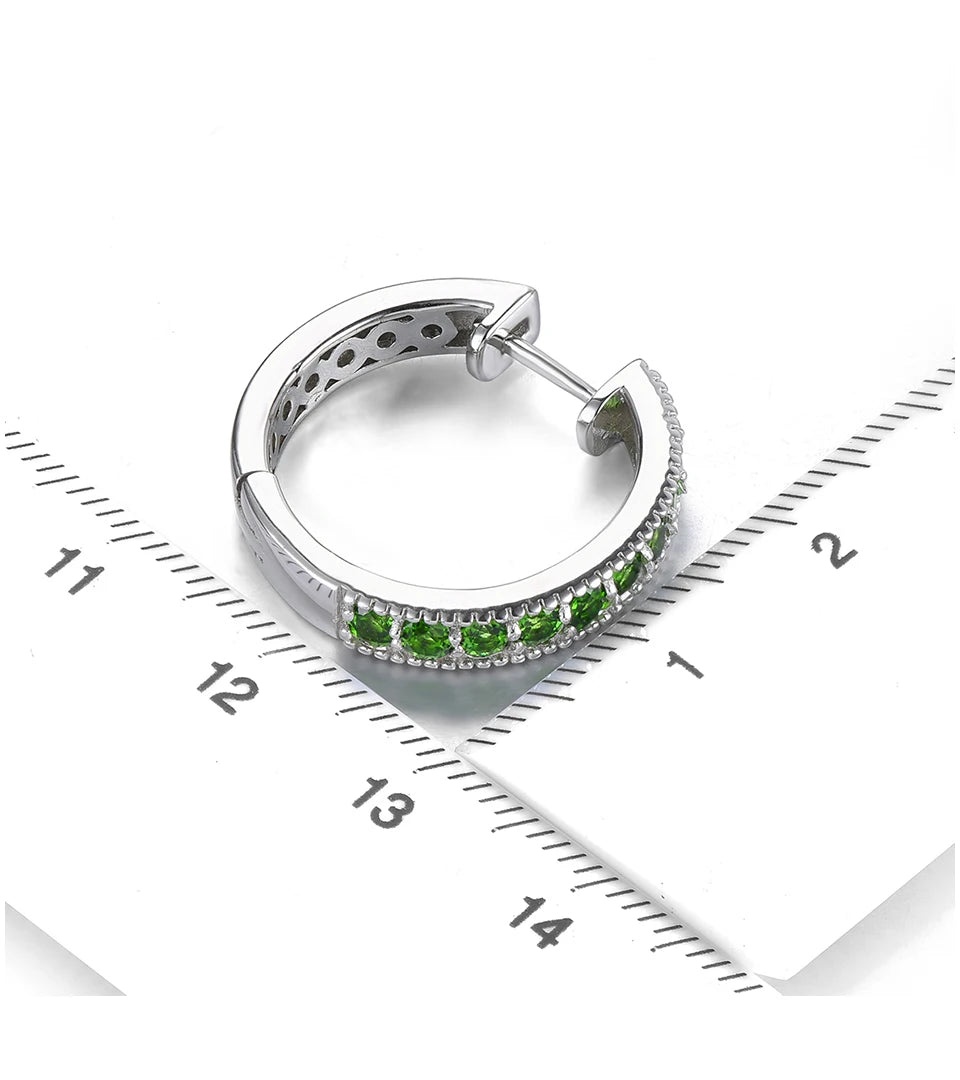 Natural Chrome Diopside Sterling Silver Gemstone Classic Style Fine Jewelrys S925