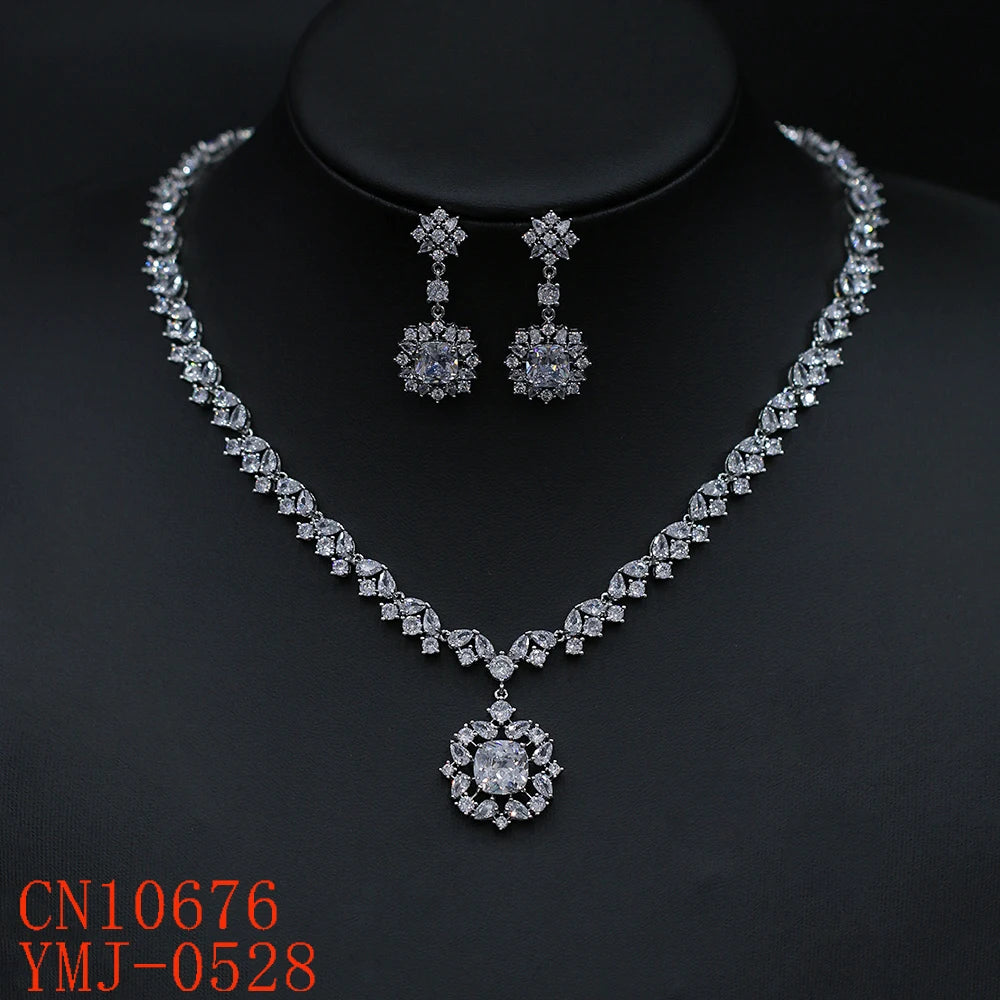 Luxury Pieces High Quality Zirconia Fashion Zirconia  Set Jewelry Zirconia