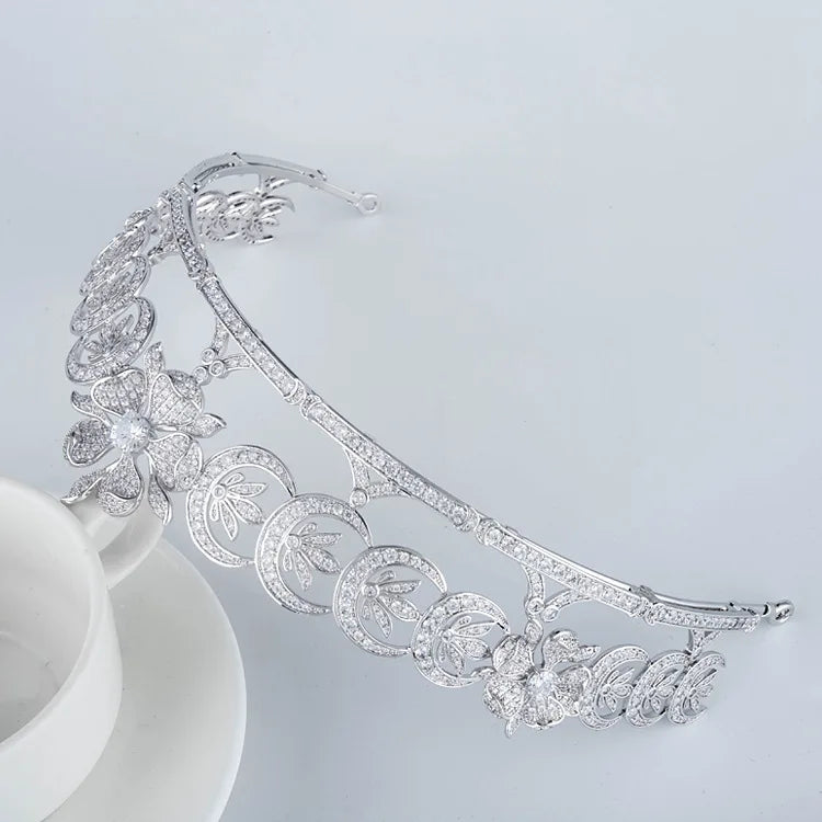 Zircon Headdress Wedding Hair Accessories Wedding Jewelry Crowns