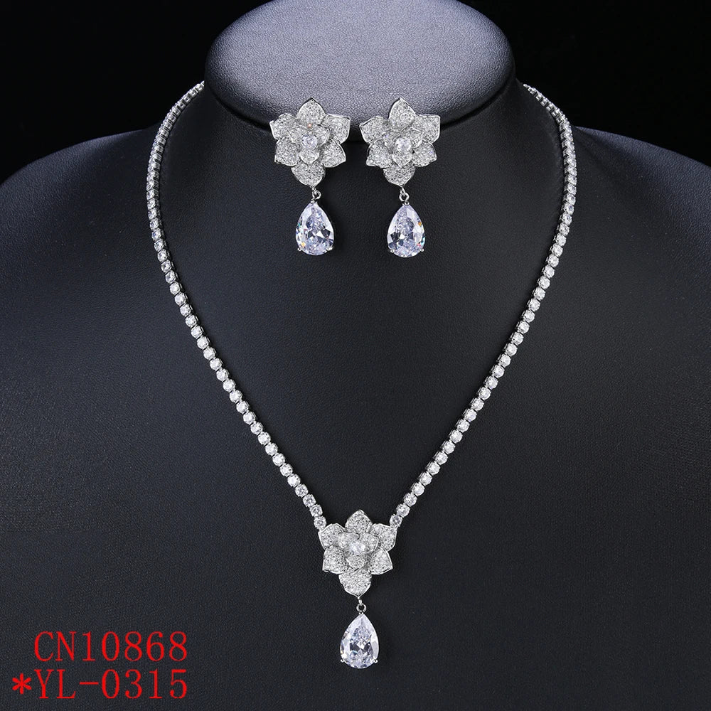 Luxury Pieces High Quality Zirconia Fashion Zirconia  Set Jewelry Zirconia