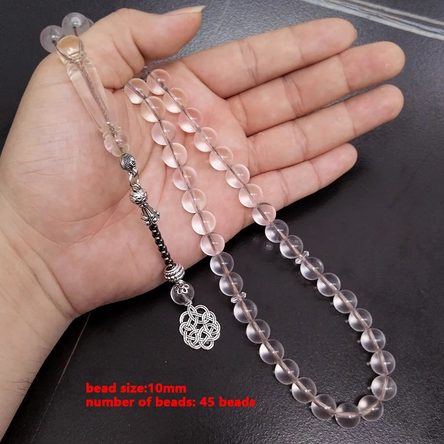 Tasbih transparent resin Muslim  bracelet  Rosary prayer beads arabic accessories islamic fashion bracelet