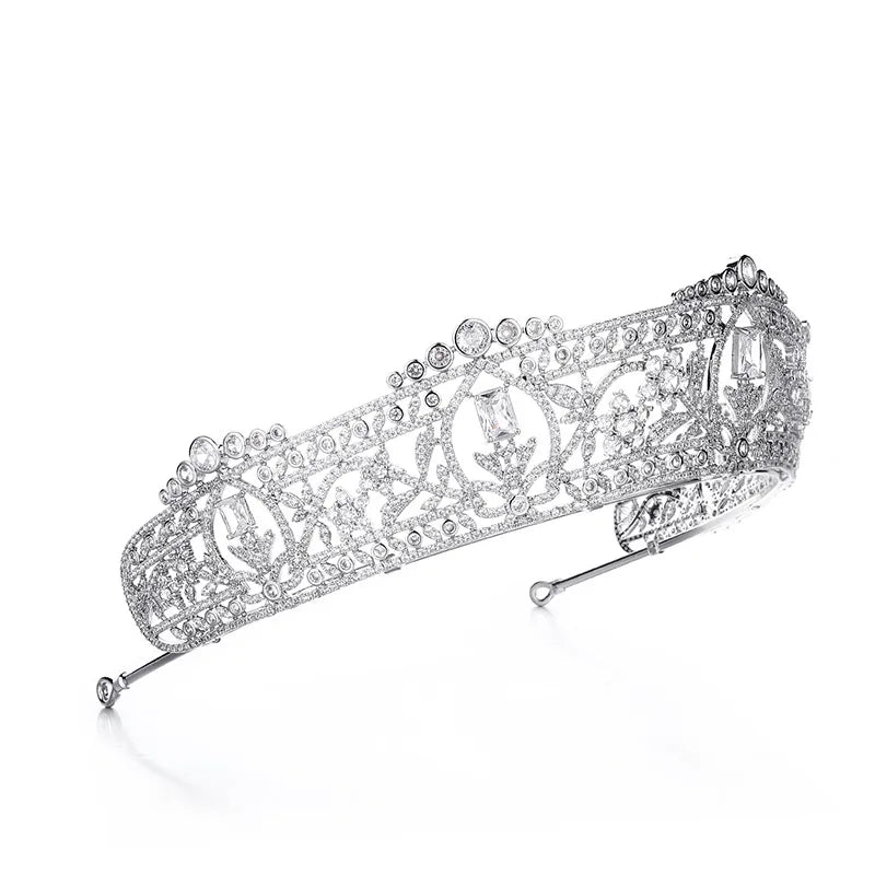 luxury zirconia accessories princess crown