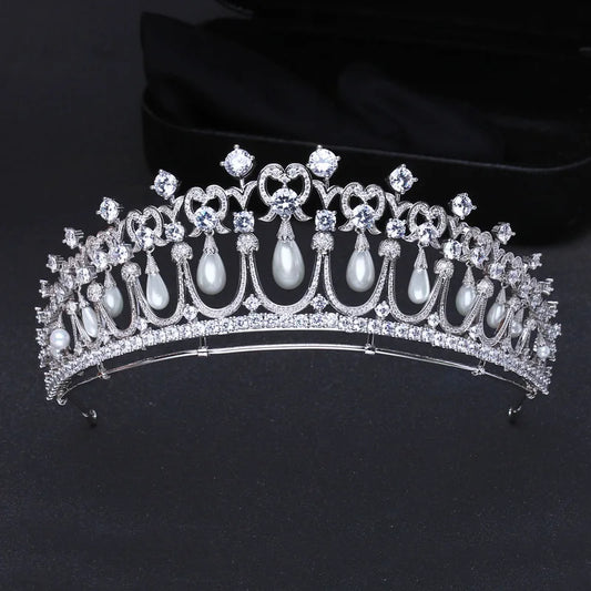 Luxury  Zirconia Crown Accessories Princess  Crystal Queens