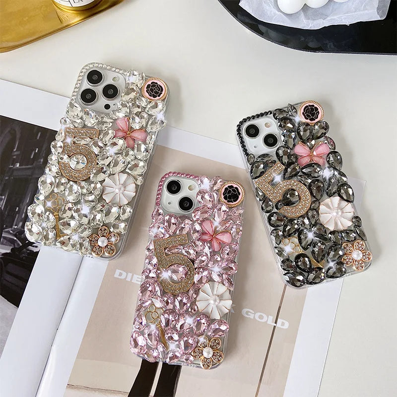 Smart Cell Phone Case for Huawei P50Pro, P40, Mate 40, Honor 9X, 50, 60Pro Series, Exclusive Jewelry