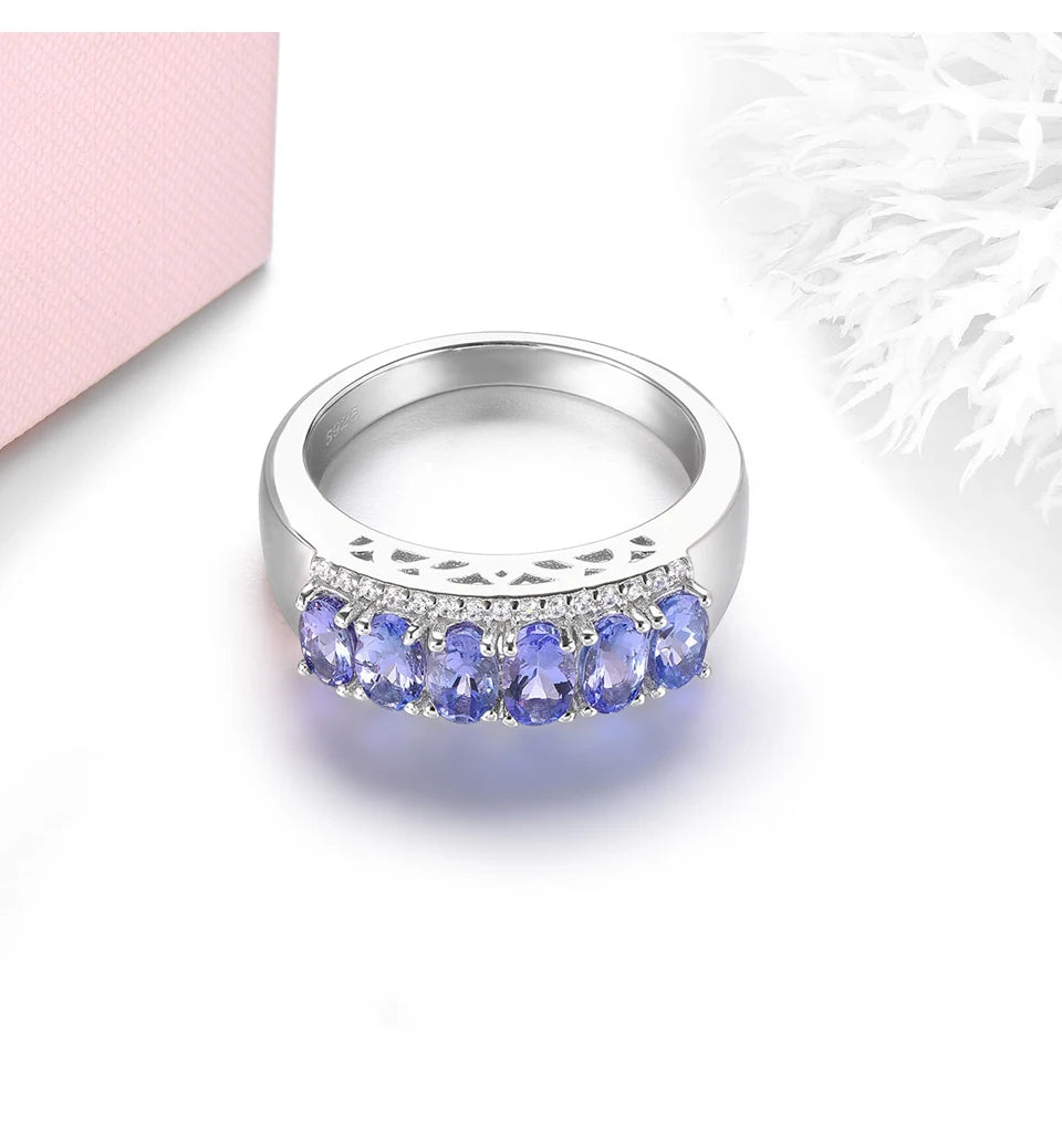 Natural Tanzanite Solid Silver