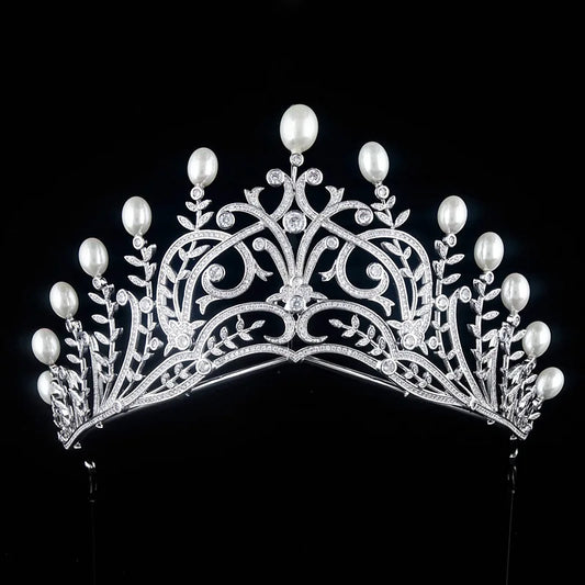 Luxury  Zirconia Crown Accessories Princess  Crystal Queens