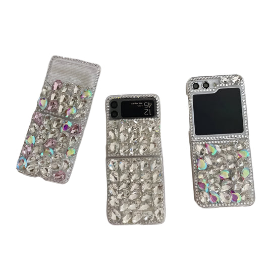 Korea Luxury Crystal Elegant Diamond Wrist Phone Case Cover For Samsung Galaxy Z Flip 3 4 5 6 F7110