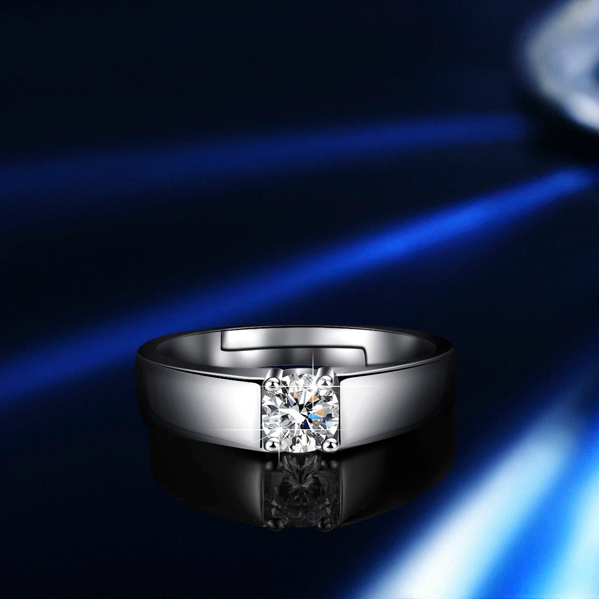 Moissanite ring Diamond  for men romantic