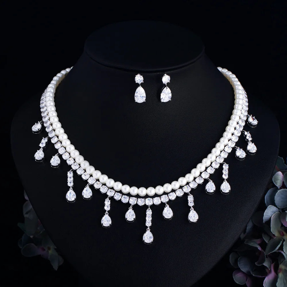 Luxury Pieces High Quality Zirconia Fashion Zirconia  Set Jewelry Zirconia