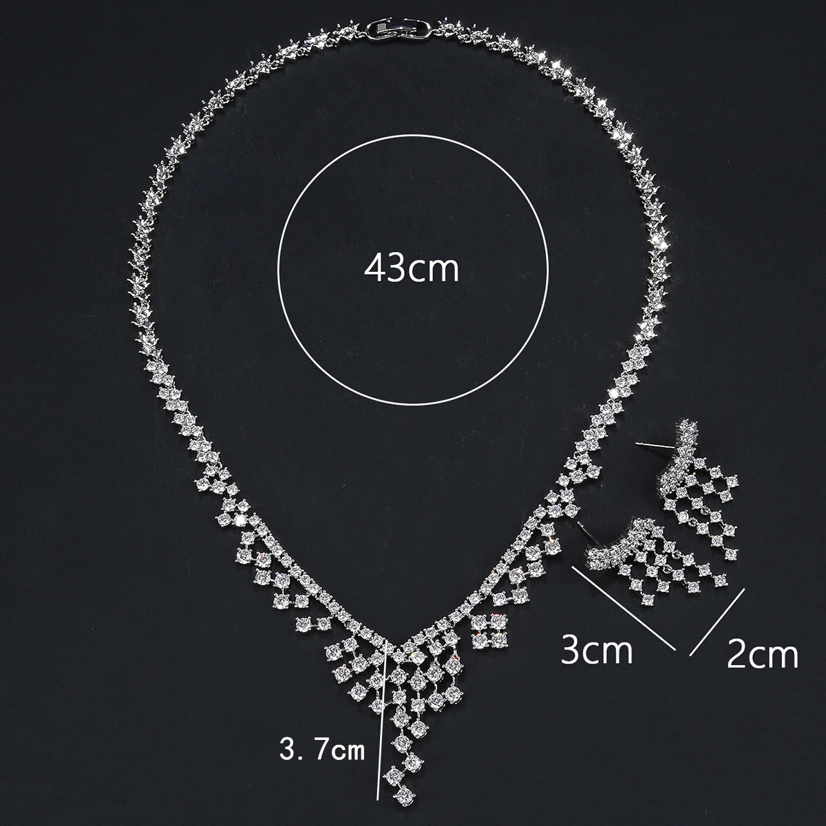 Luxury Pieces High Quality Zirconia Fashion Zirconia  Set Jewelry Zirconia