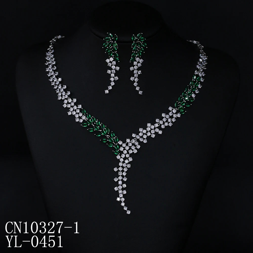 Luxury Pieces High Quality Zirconia Fashion Zirconia  Set Jewelry Zirconia