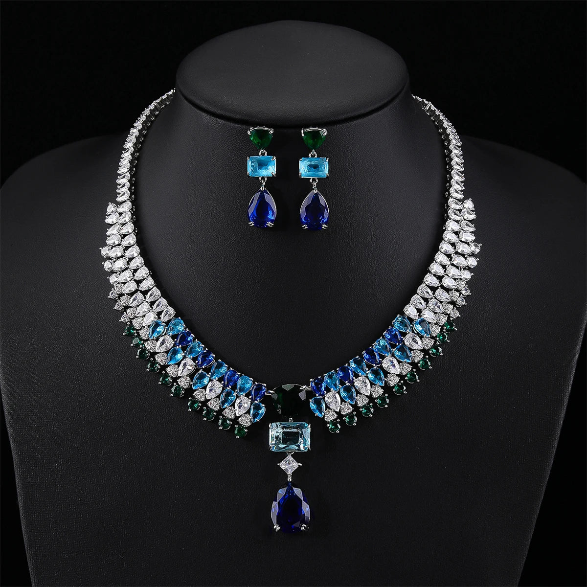 Luxury Pieces High Quality Zirconia Fashion Zirconia  Set Jewelry Zirconia