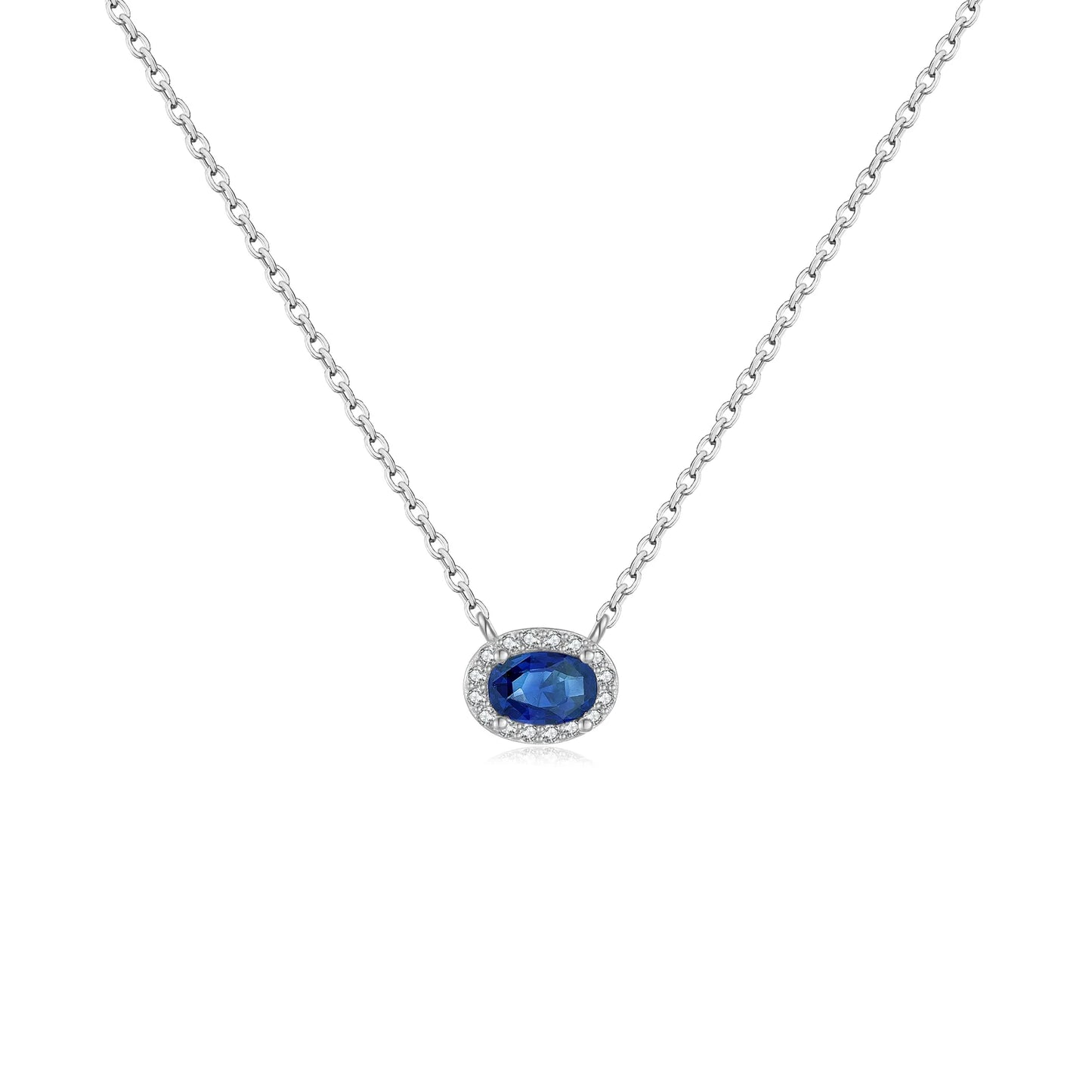 New 925 Sterling Silver Blue Red  Zircon Oval