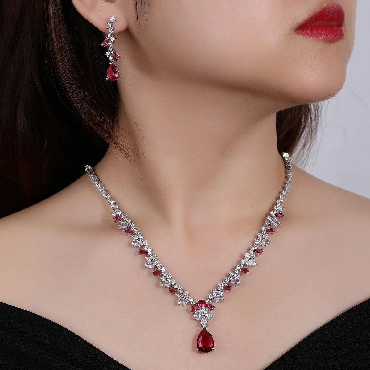 Luxury Pieces High Quality Zirconia Fashion Zirconia  Set Jewelry Zirconia