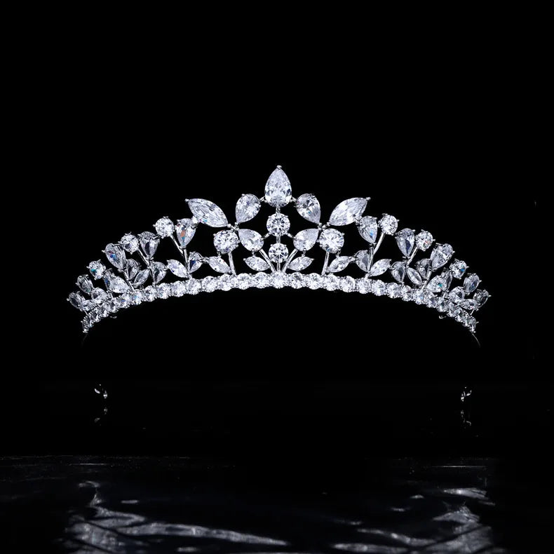 Zirconia Wedding Crown Hair Jewelry Accessories