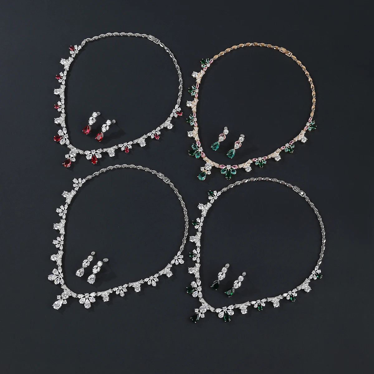 Luxury Pieces High Quality Zirconia Fashion Zirconia  Set Jewelry Zirconia