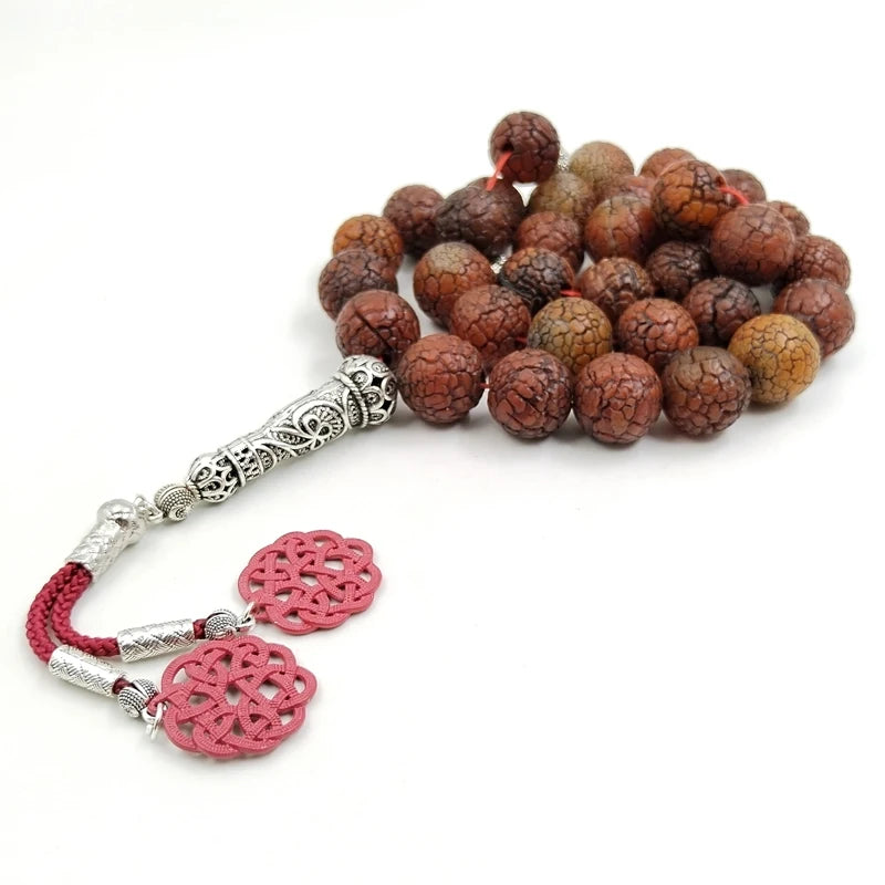 Tasbih Natural Weathered old agate stone bead misbaha Collection level Rosary Muslim  islamic