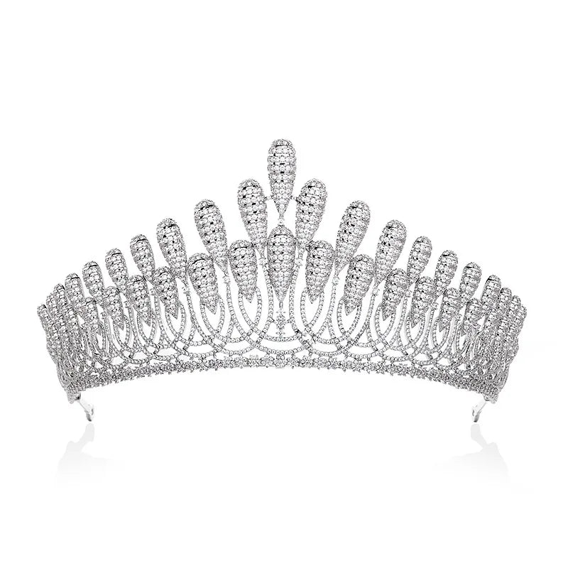 Luxury  Zirconia Crown HairJewelry