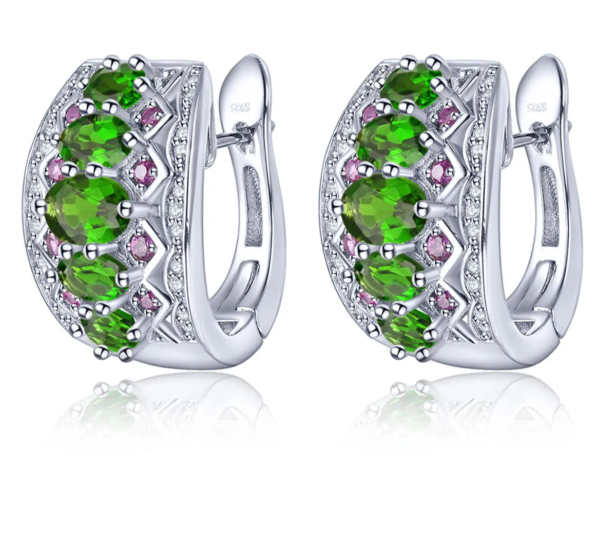 Natural Chrome Diopside Sterling Silver