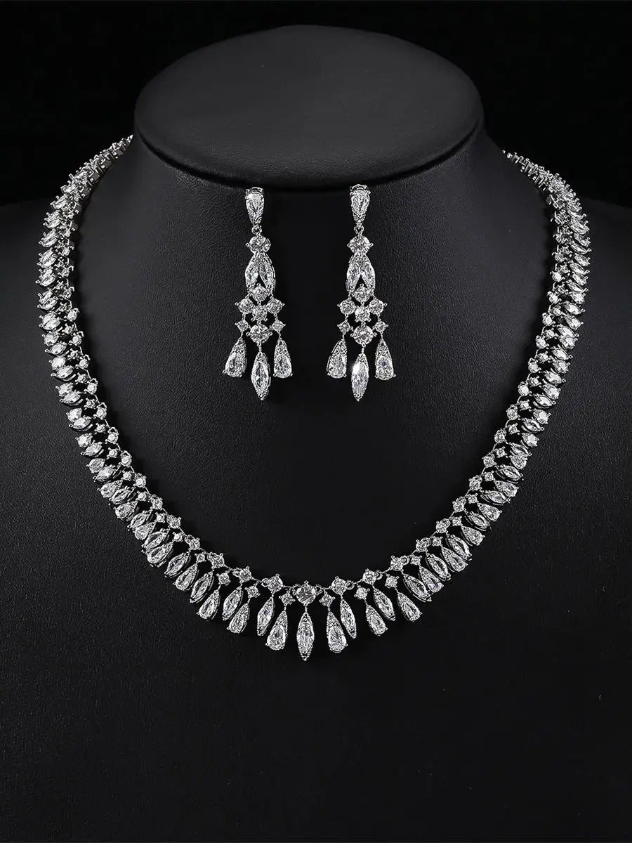 Luxury Pieces High Quality Zirconia Fashion Zirconia  Set Jewelry Zirconia