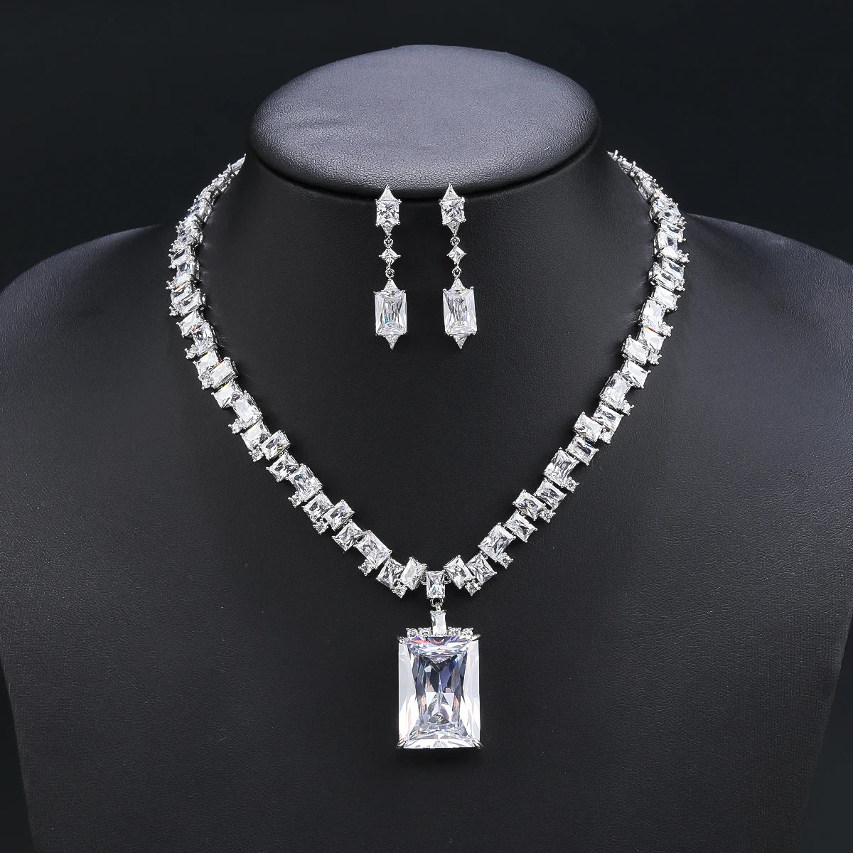 Luxury Wedding Jewelry Set  Zirconia