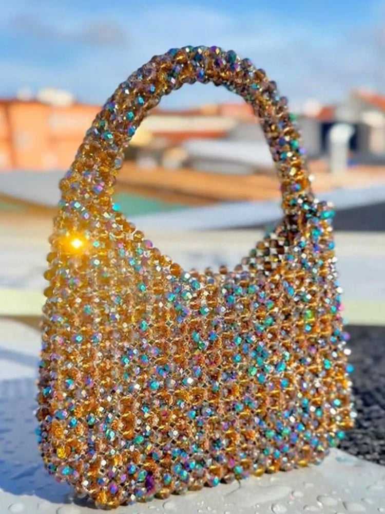 Heavy  Design Shining Crystal Bag