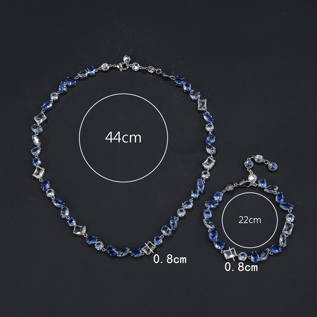 Luxury Pieces High Quality Zirconia Fashion Zirconia  Set Jewelry Zirconia